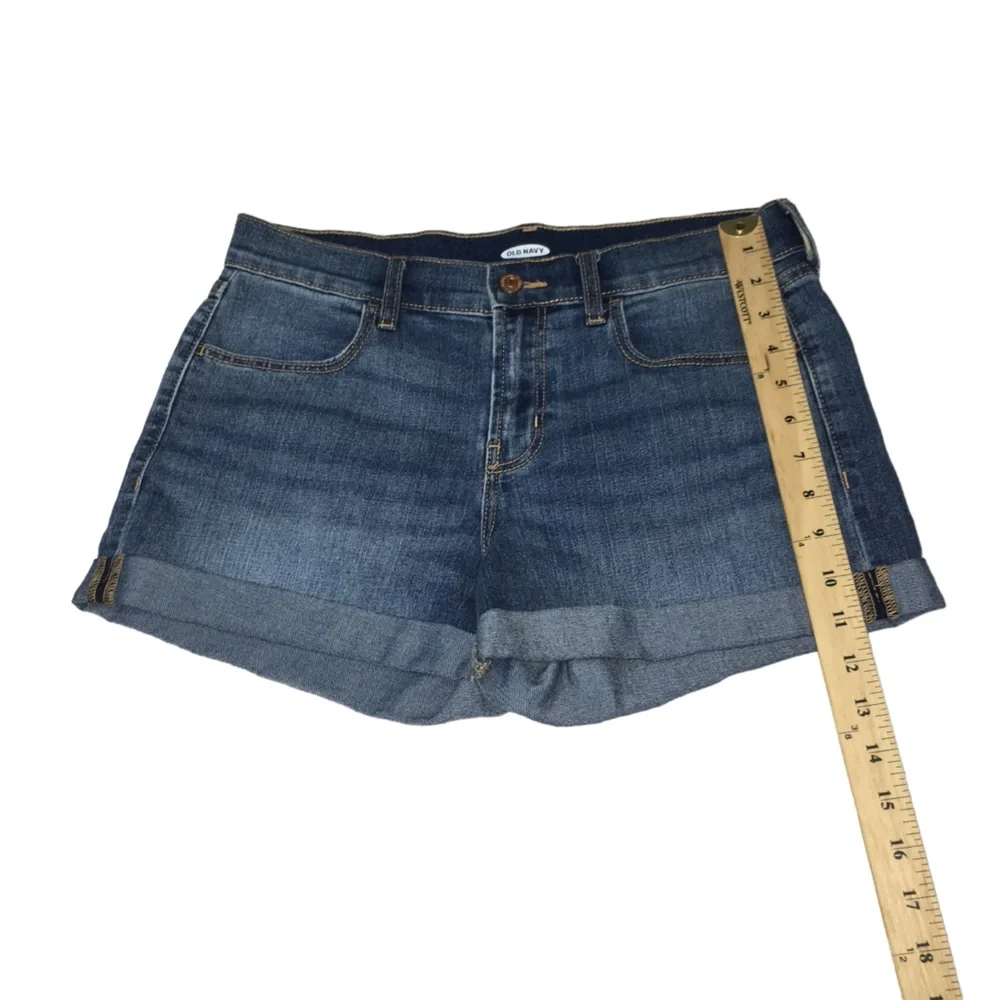 Old Navy Blue Denim Stretch Jean Shorts - Women’s Size 6 - Picture 5 of 12